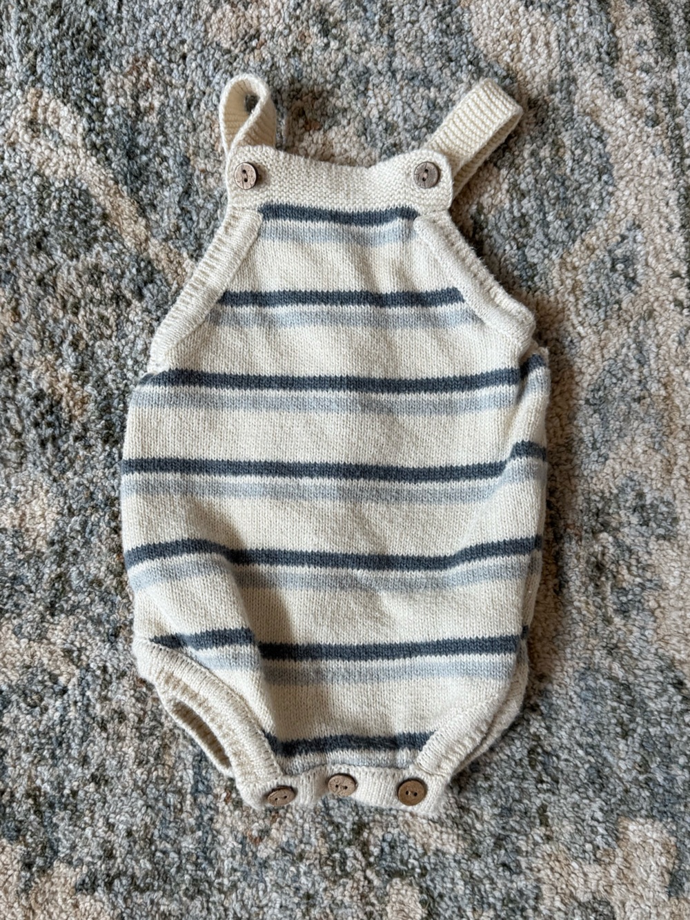 Quincy Mae Stripe Sweater Bubble 6-12m